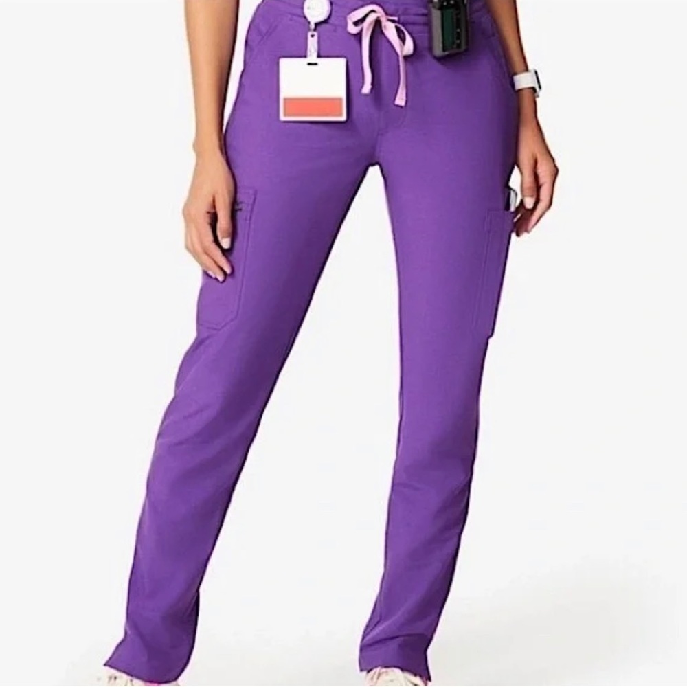 Figs High Waisted Yola Scrub Pants - Ultra Violet